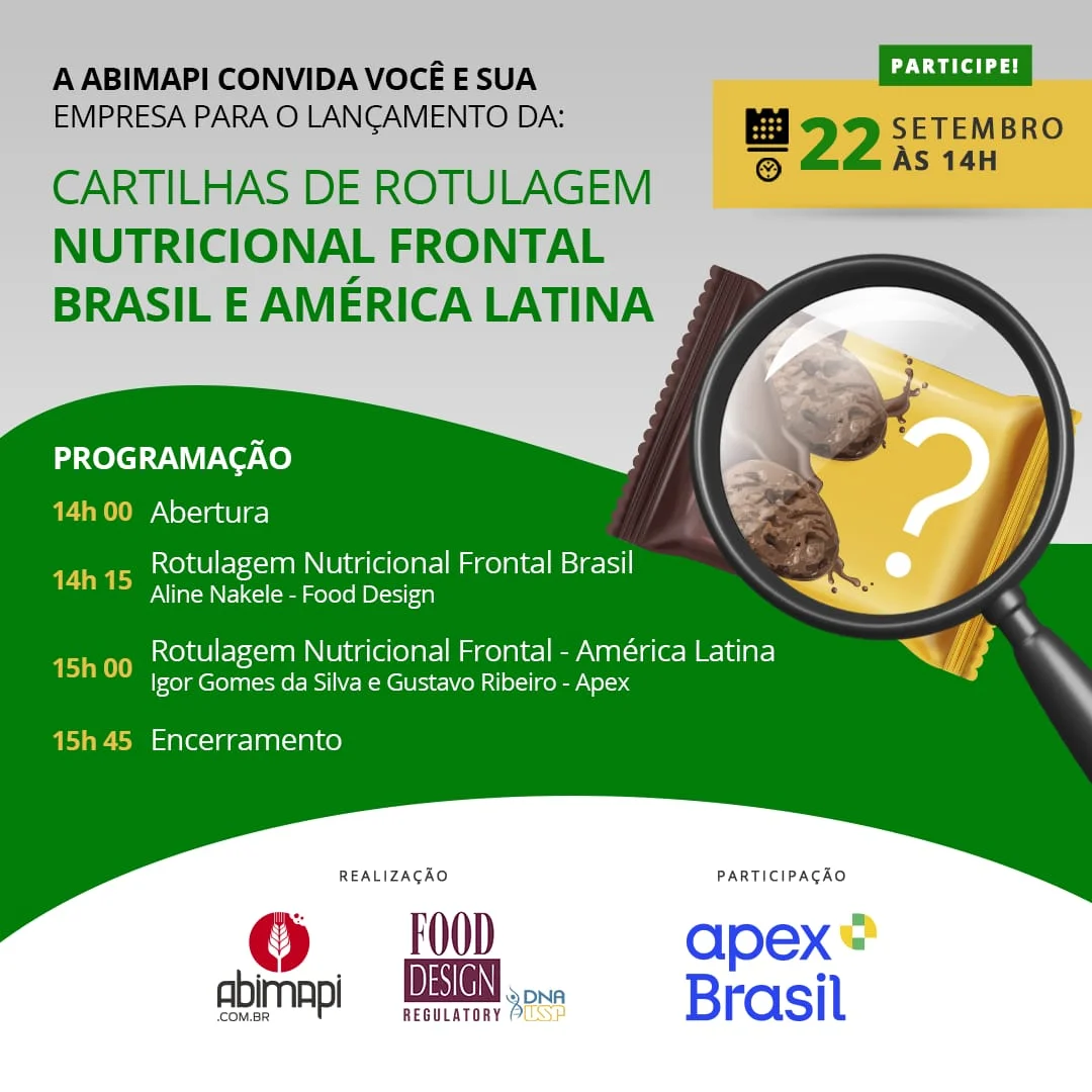 ABIMAPI International e ApexBrasil lançam cartilha sobre rotulagem frontal para países da américa latina