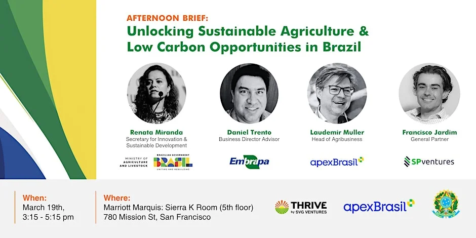 ApexBrasil posiciona o agronegócio sustentável brasileiro durante o World Agri-Tech Innovation Summit 2024, na Califórnia