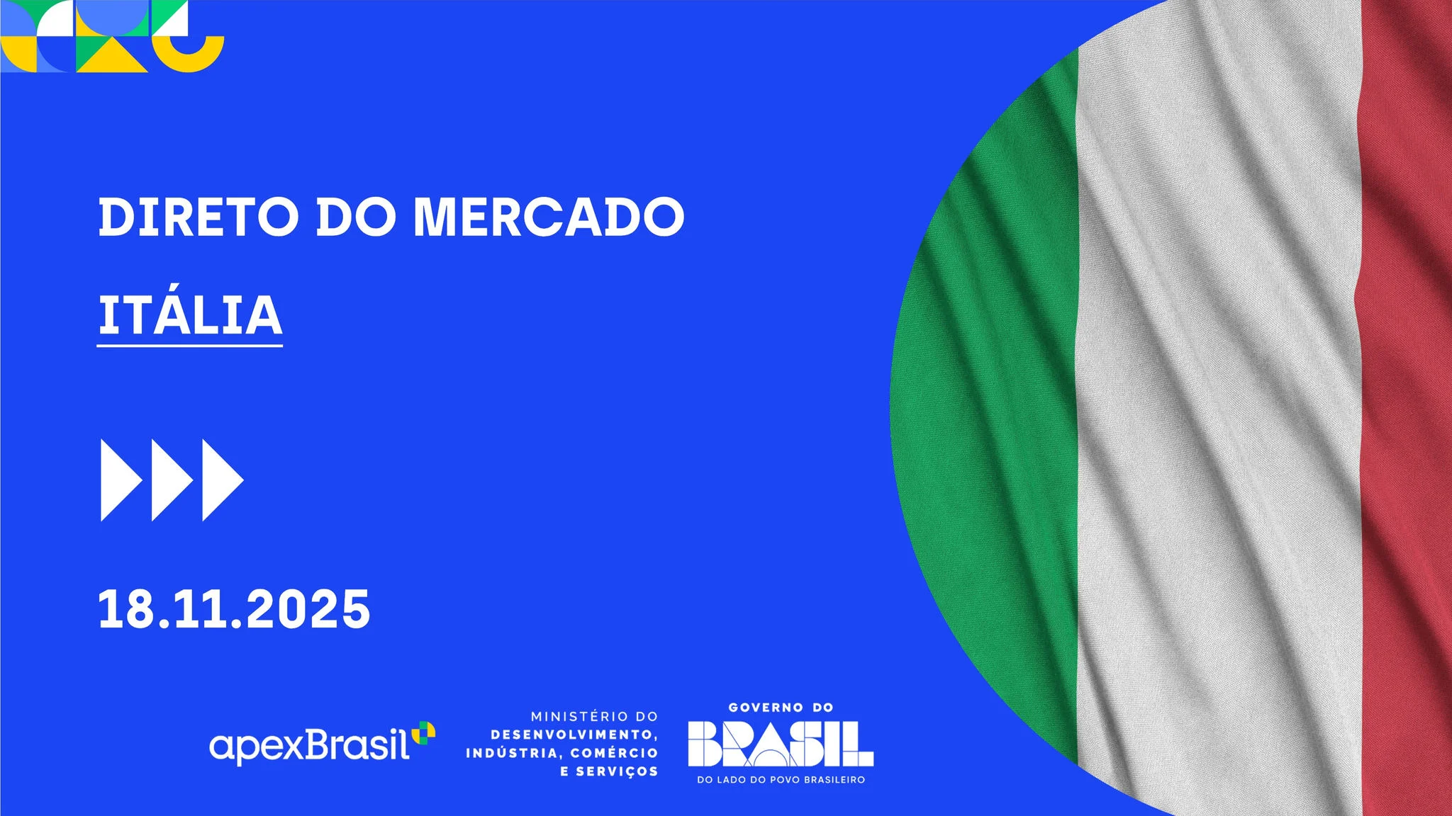 WEBINAR DIRETO DO MERCADO - ITÁLIA - 2025