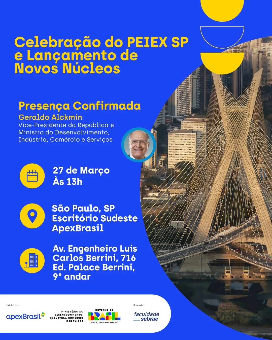 ApexBrasil amplia atuação do PEIEX em São Paulo com maior convênio da história do programa
