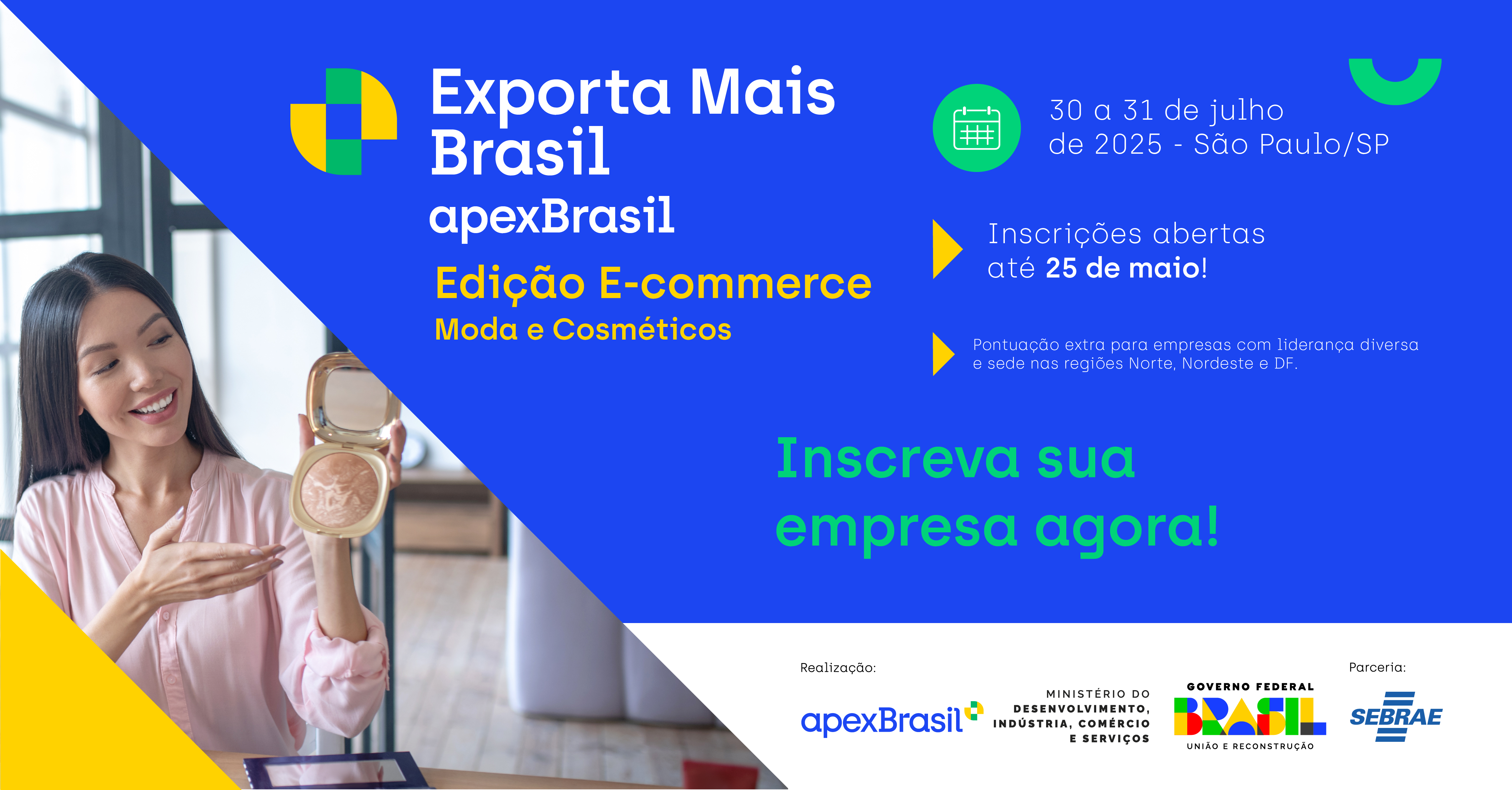 Inscrições abertas para rodada de negócios internacionais com foco em e-commerce para os setores de Moda e Cosméticos