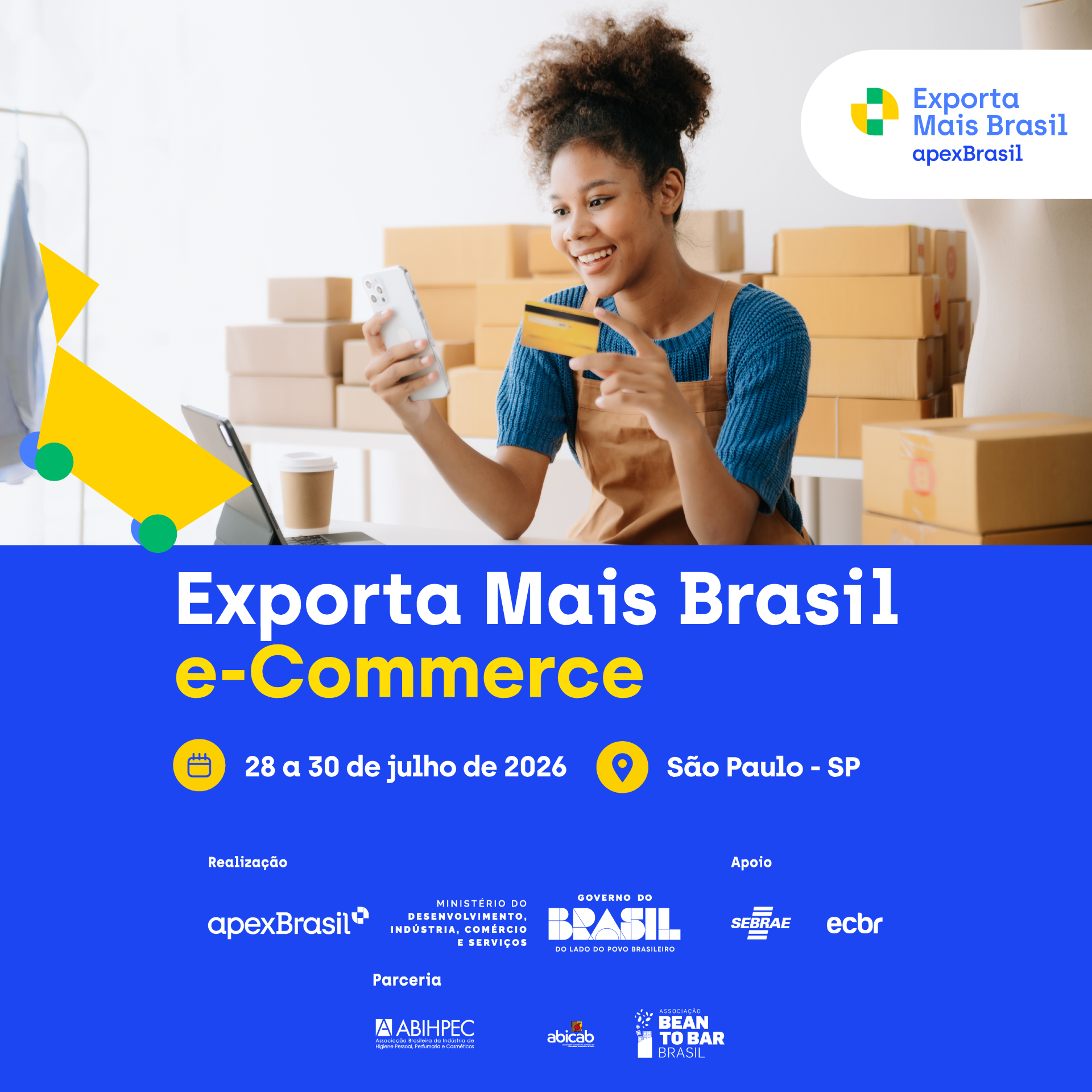 Exporta Mais Brasil E-commerce irá conectar empresas brasileiras a compradores internacionais em São Paulo
