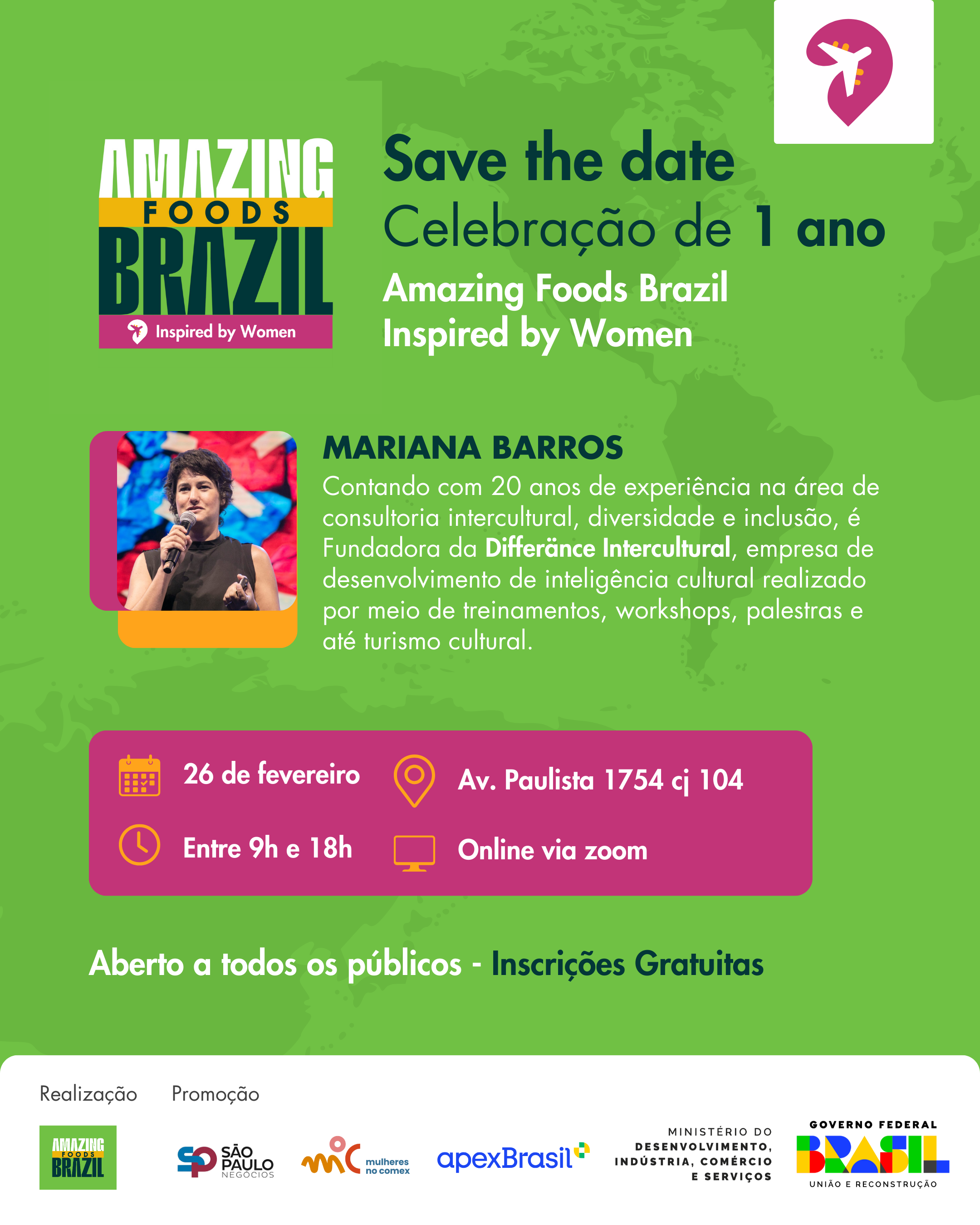 Amazing Foods Brazil Inspired by Women celebra um ano com resultados efetivos em prol da equidade de gênero