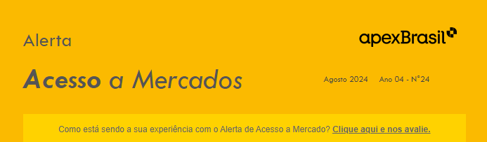 ALERTA DE ACESSO – OMC – ACORDO SPS – Nº 24/2024
