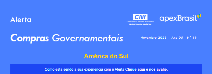 COMPRAS GOVERNAMENTAIS - AMÉRICA DO SUL - PRODUTOS FARMACÊUTICOS – N° 19/2023