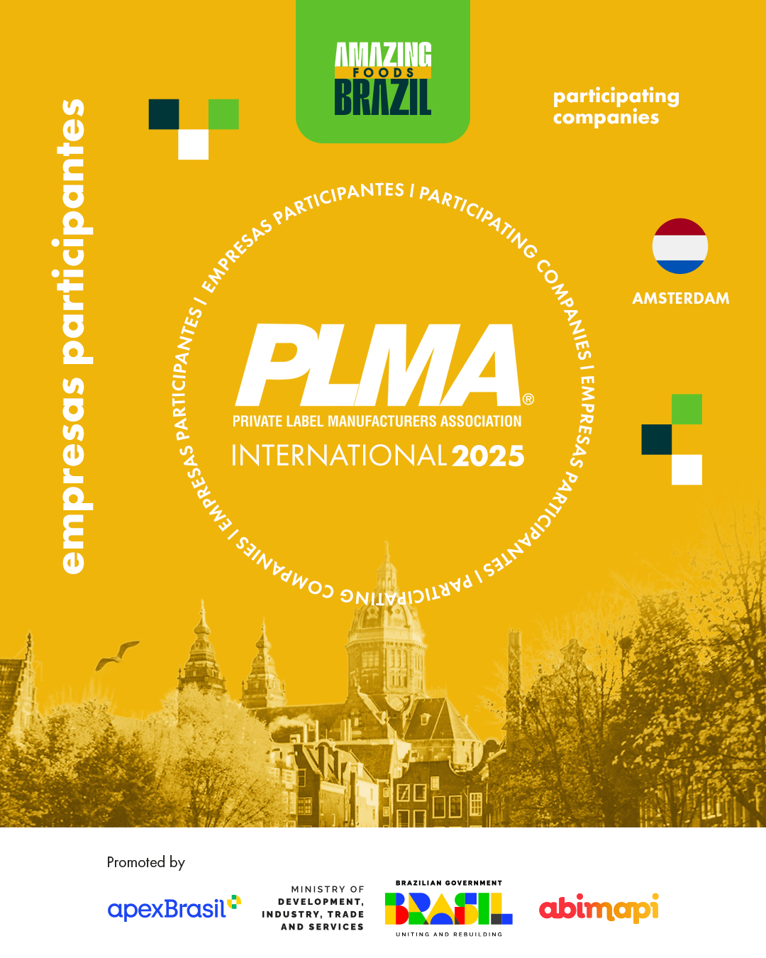 Brasil mantém participação na PLMA Amsterdam com 6 empresas fornecedoras para private label