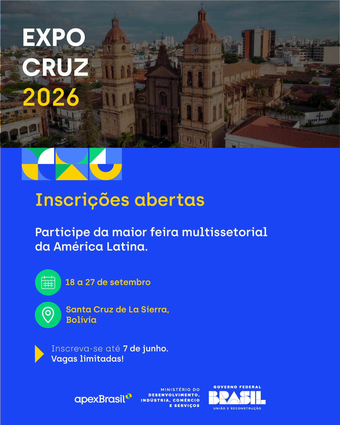 Brasil amplia presença no mercado latino-americano com inscrições abertas para a ExpoCruz 2026