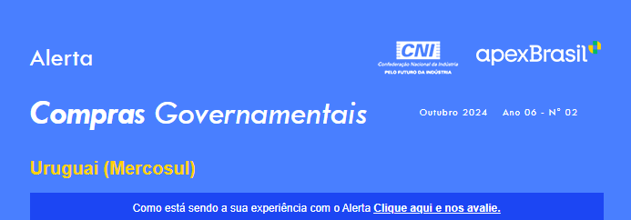 ALERTA DE COMPRAS GOVERNAMENTAIS – Nº 02/2024 – URUGUAI
