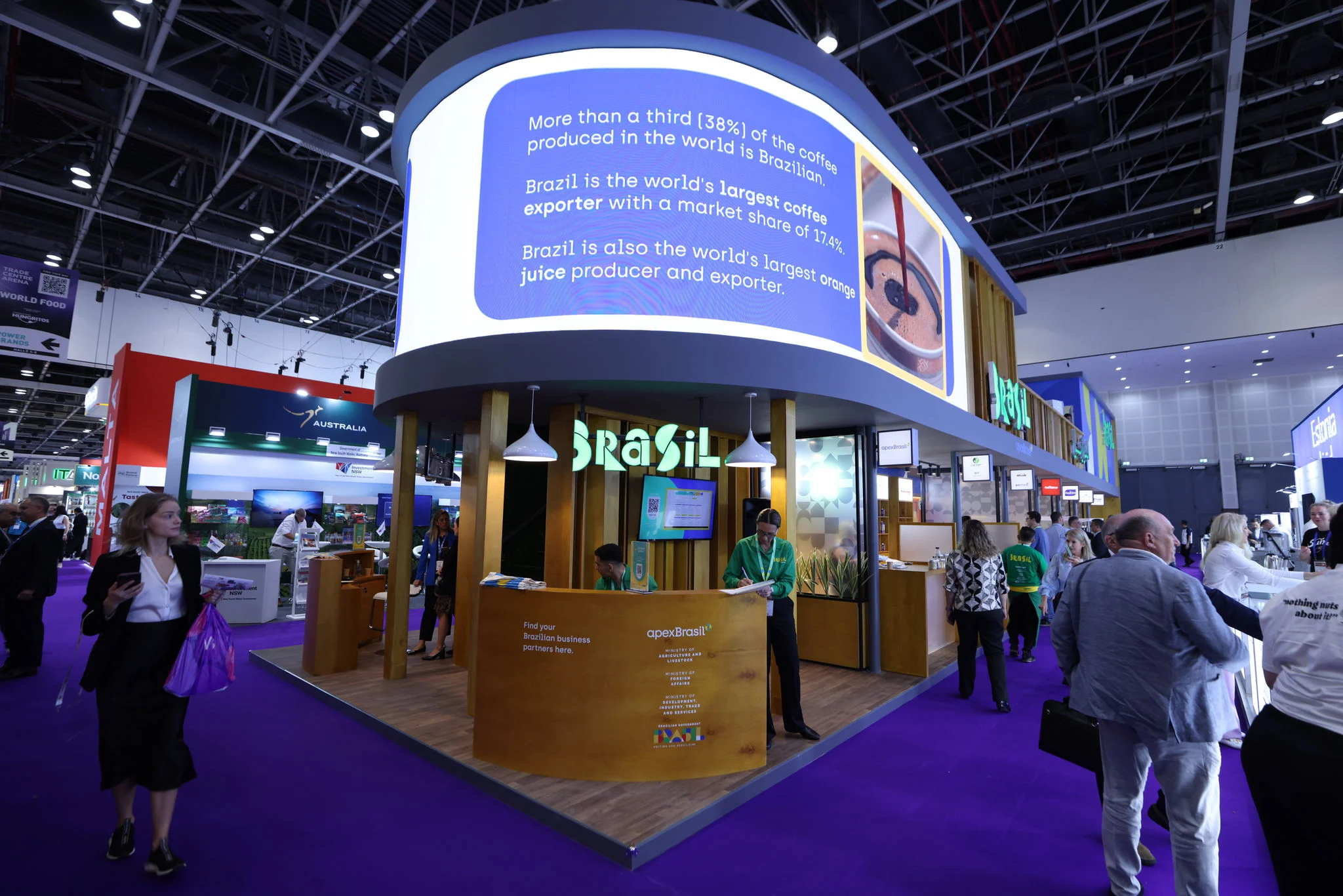 ApexBrasil leva 97 empresas à Gulfood 2026 e reforça posição do país como fornecedor global de alimentos