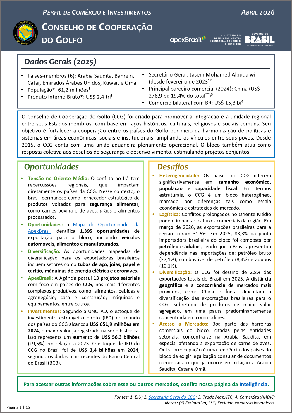 PERFIL DE COMÉRCIO E INVESTIMENTOS - CCG - 2026
