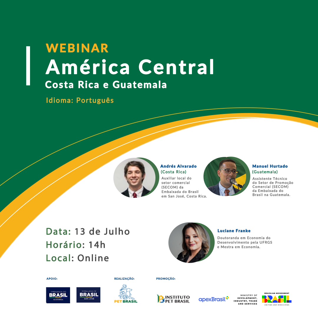 Mercado pet da América Central será tema de webinar promovido pelo Instituto Pet Brasil