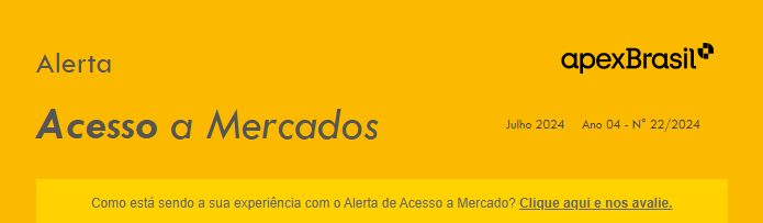 ALERTA DE ACESSO – EMIRADOS ÁRABES UNIDOS – ACORDO DE LIVRE COMÉRCIO – Nº 22/2024