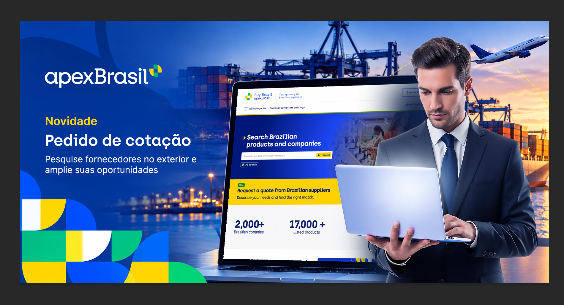 Buy Brazil lança ferramenta de pedido de cotação direta entre compradores internacionais e empresas brasileiras