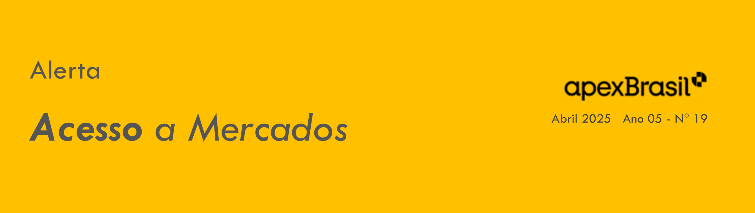  ALERTA DE ACESSO – OMC – ACORDO SPS – Nº 19/2025
