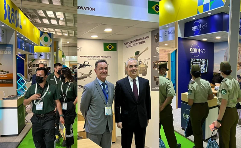 Delegações, comitivas e autoridades movimentaram o Pavilhão Brasil durante a Fidae 2022