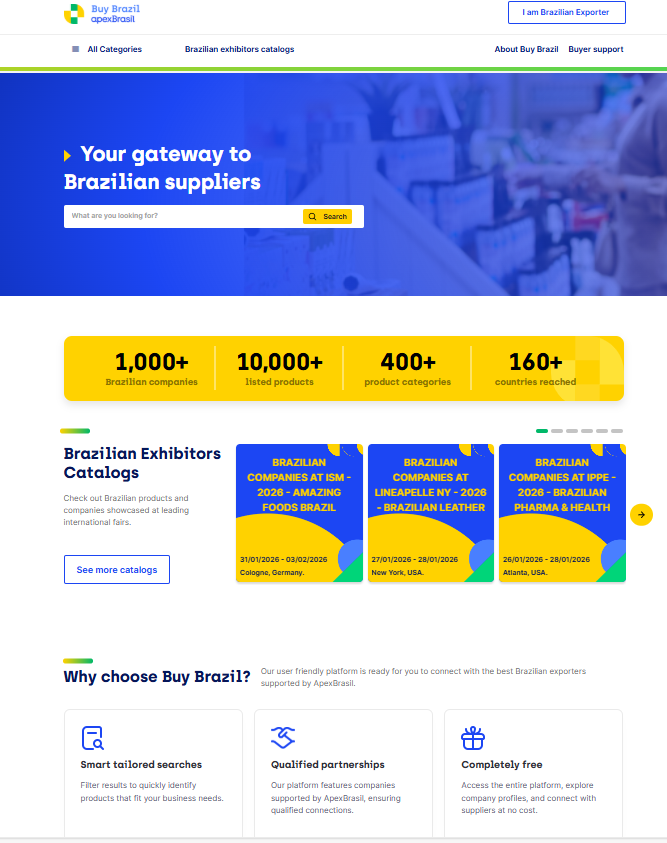 Buy Brazil apresenta nova home mais intuitiva e eficiente