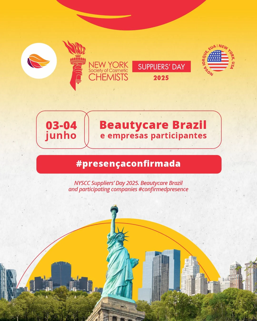 Brasil reforça pioneirismo em ingredientes e formulações com participação na NYSCC Suppliers’ Day 2025