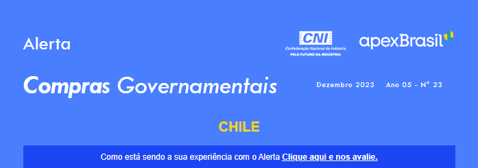 COMPRAS GOVERNAMENTAIS – CHILE – FÁRMACOS – Nº 23/2023