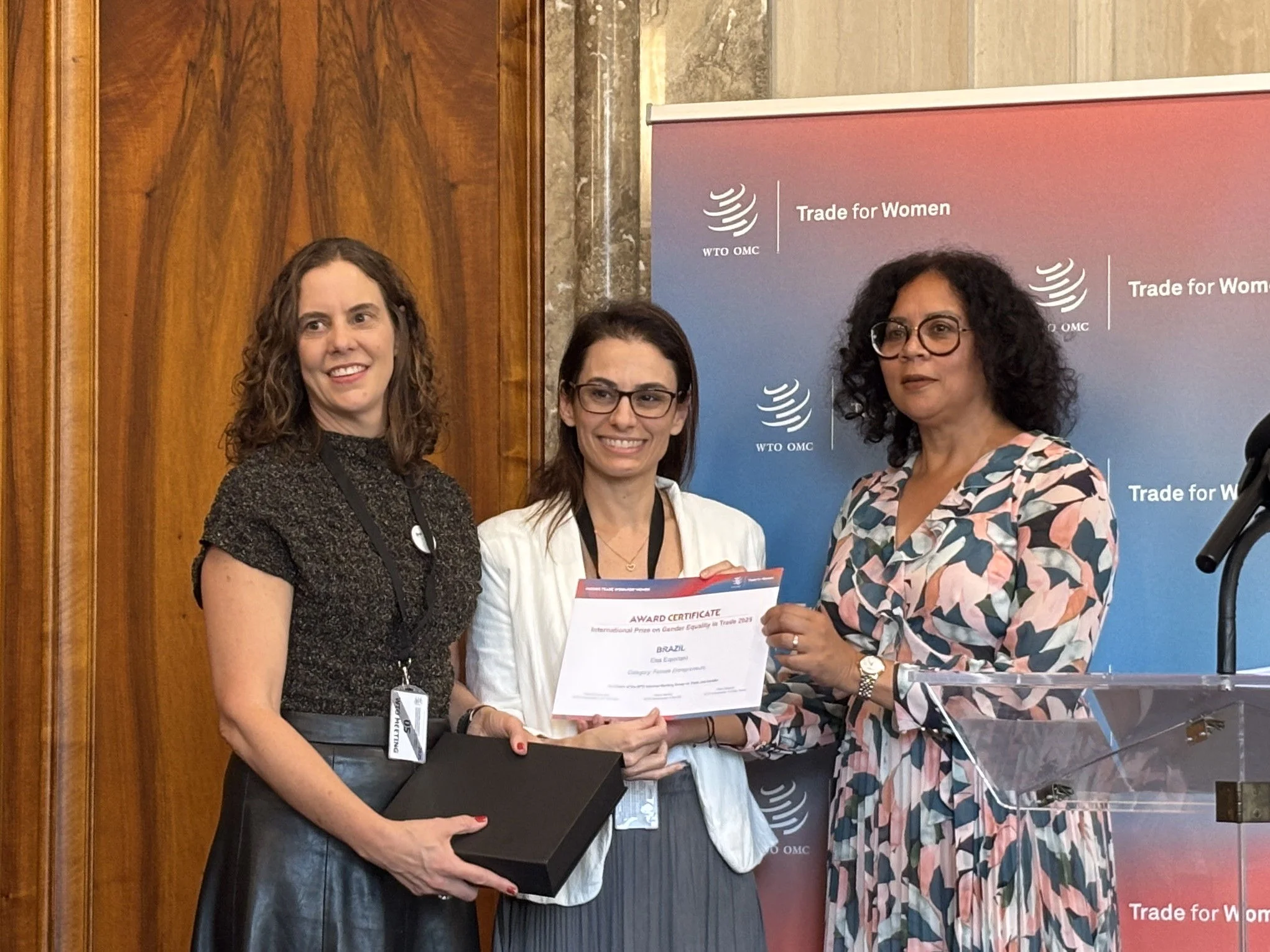OMC premia programa do MDIC e da ApexBrasil para mulheres no comércio exterior