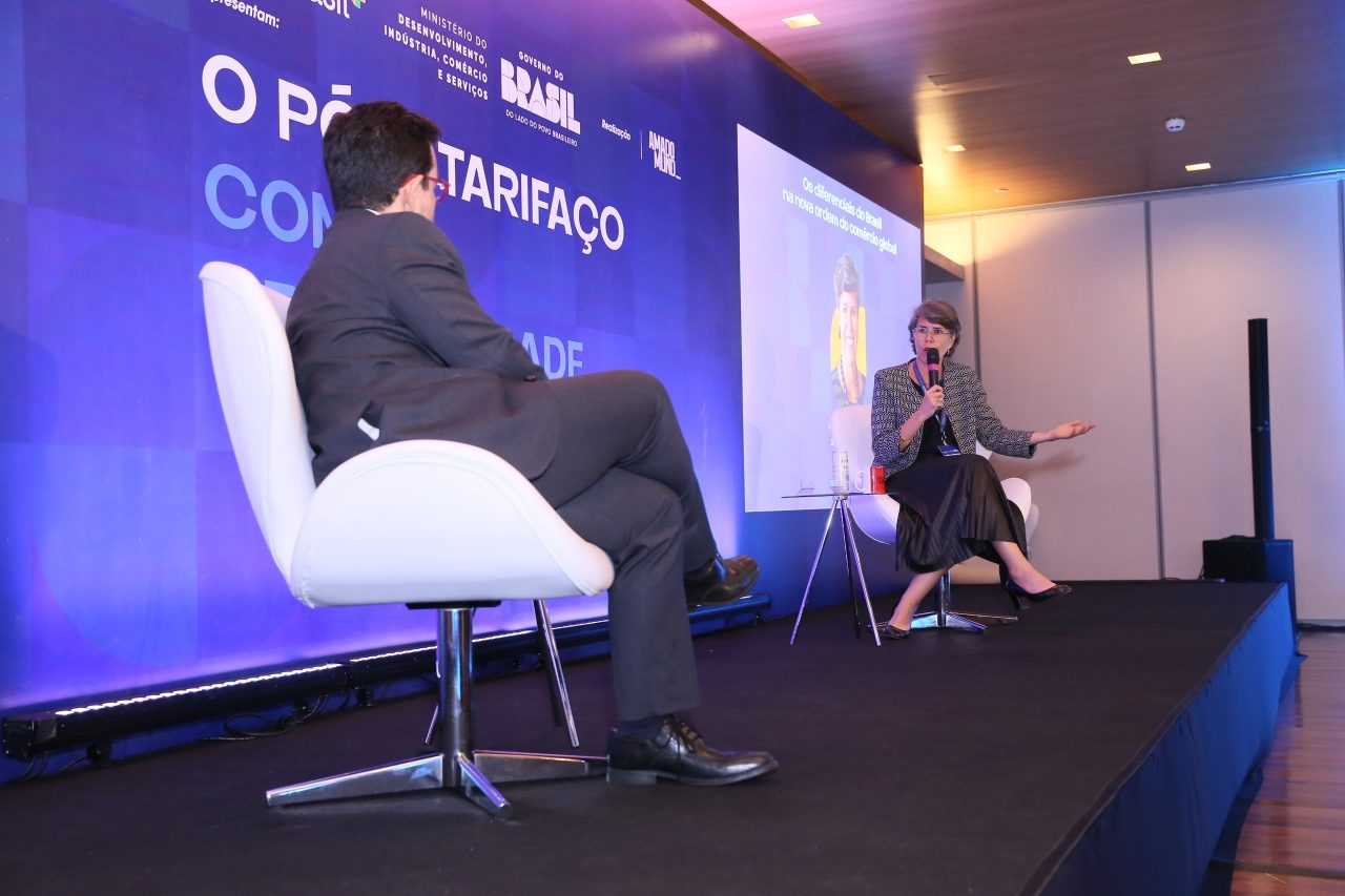 Ana Paula Repezza, diretora de Negócios da ApexBrasil, durante o encontro. Foto: Tauan Alencar