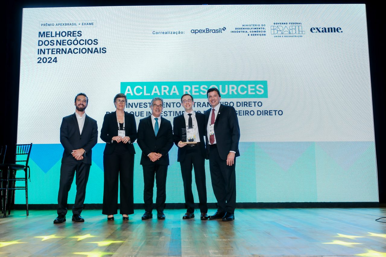 Destaque Investimento Estrangeiro Direto: Aclara Resources Mineração 