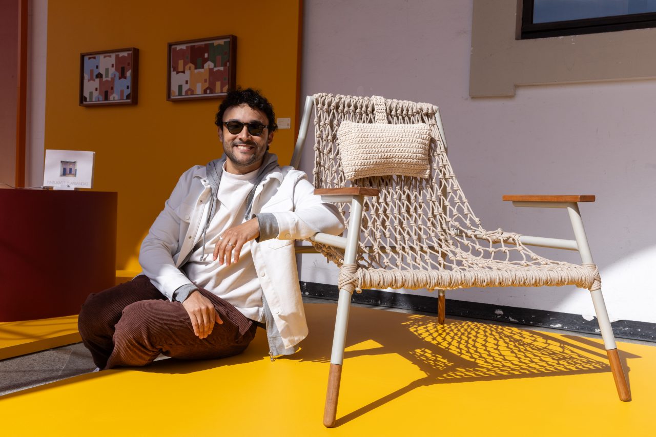 Lucas Caramés e a Poltrona Pescador