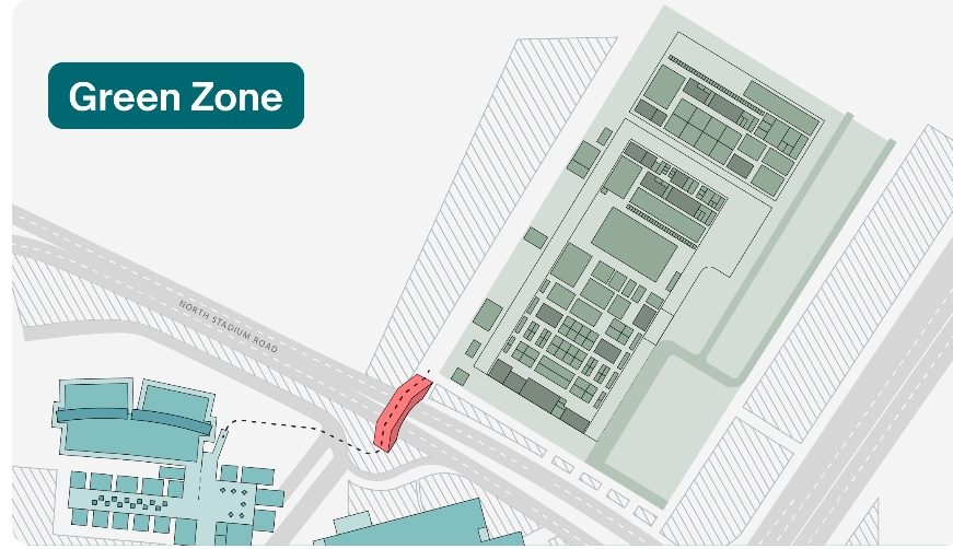 Green zone map