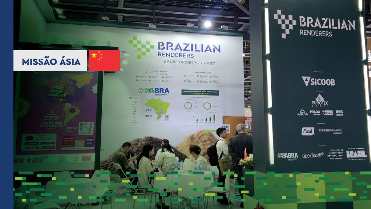 Missão Ásia: Brazilian Renderers fortalece a reciclagem animal do Brasil na China Animal Husbandry Expo – CAHE 2024