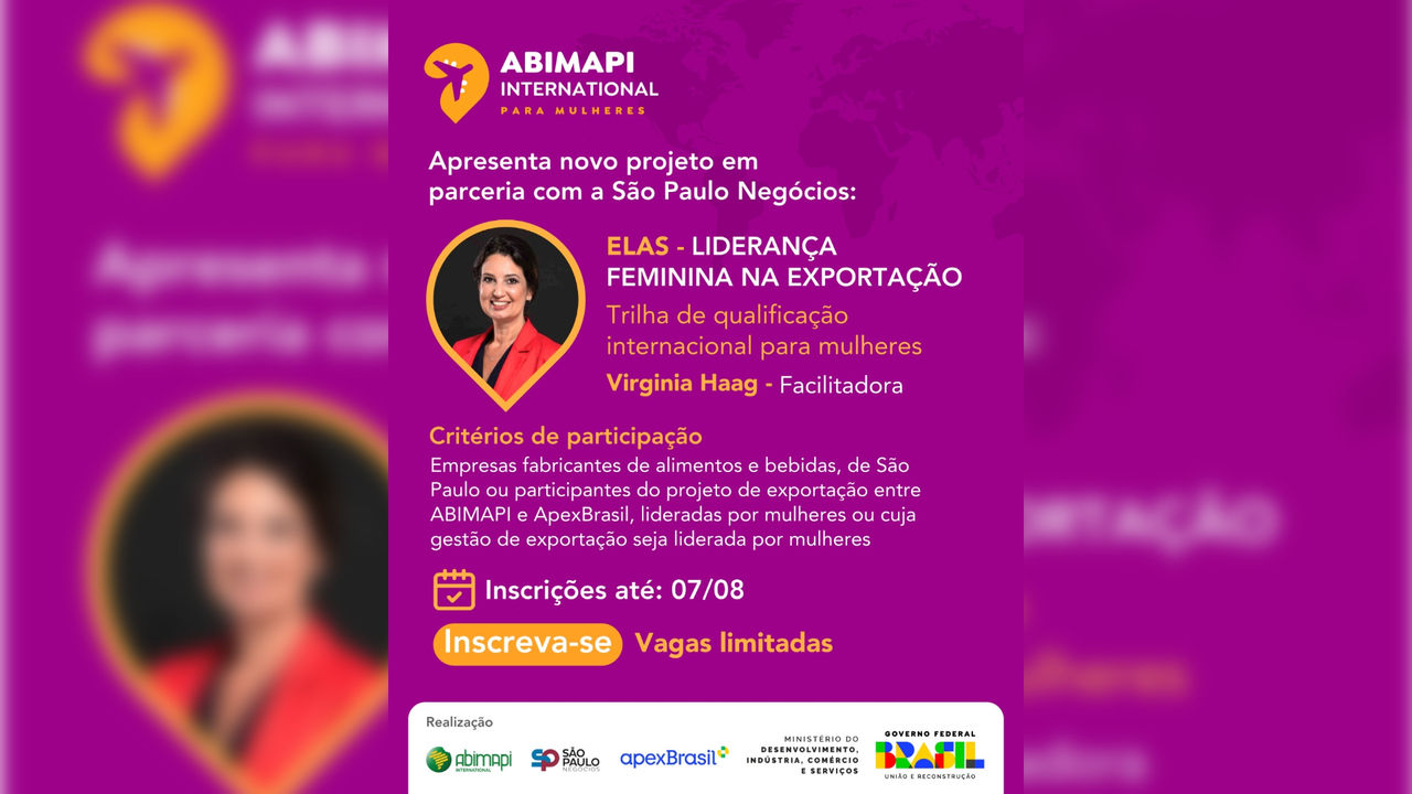 Abimapi International para Mulheres promove nova ação com Trilha de Qualificação em parceria com São Paulo Negócios