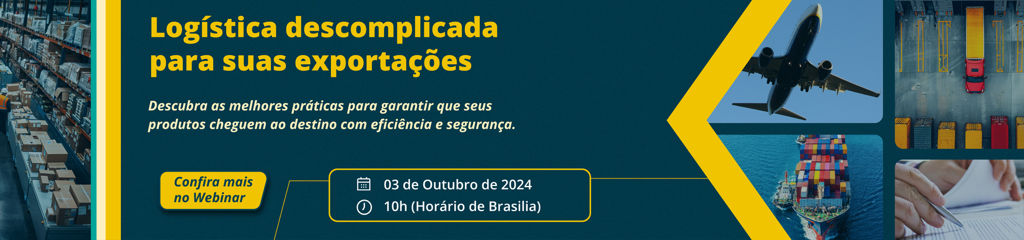 Webinar gratuito: “Logística descomplicada para suas exportações” 