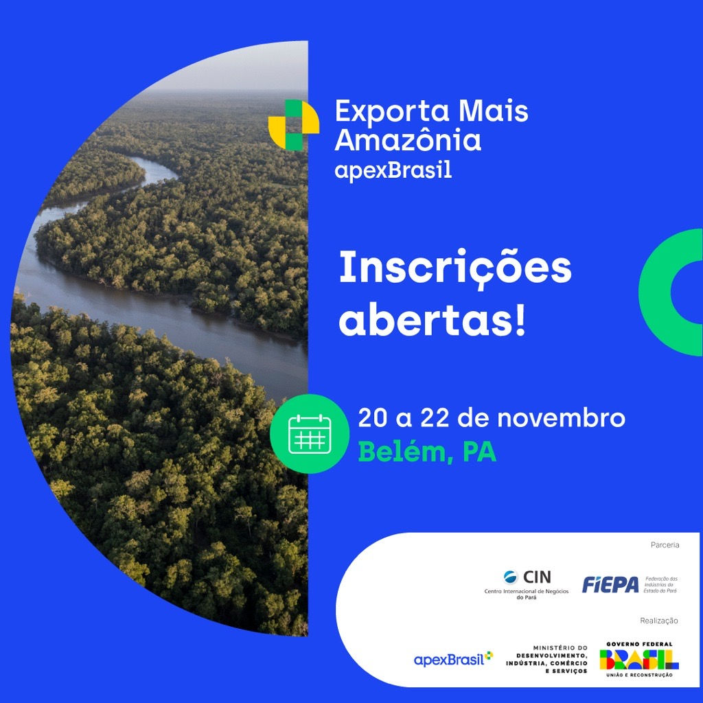 Estão abertas as inscrições para a próxima rodada do Exporta Mais Amazônia