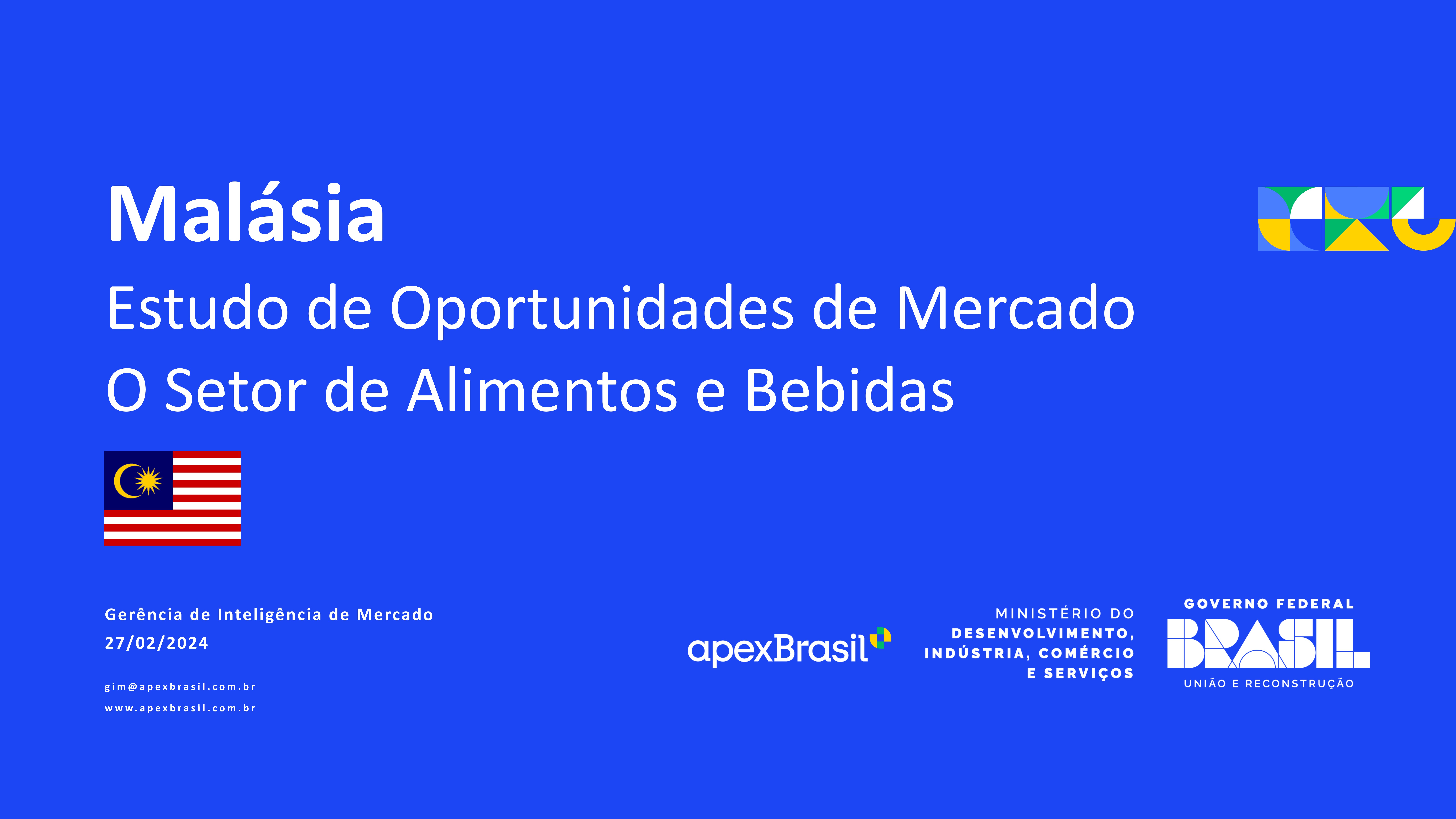 OPORTUNIDADES PARA ALIMENTOS E BEBIDAS NA MALÁSIA - 2024