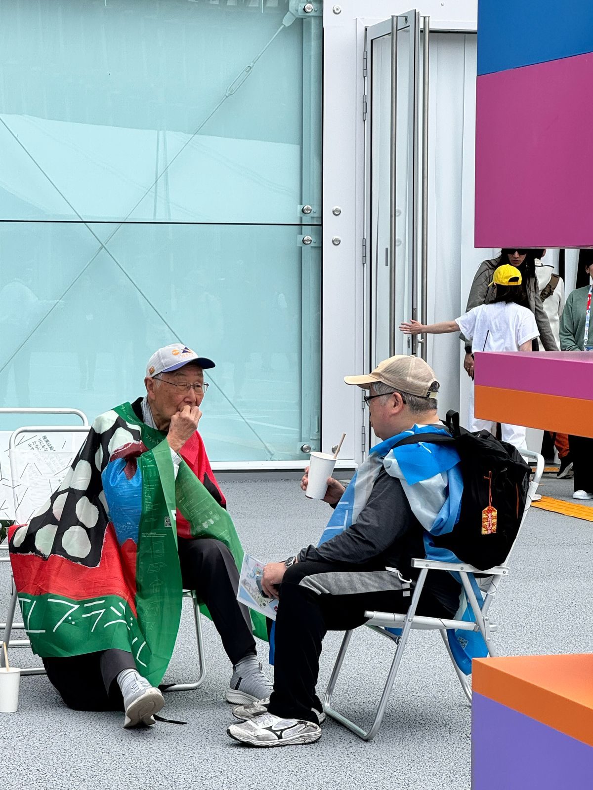 Visitantes dentro do Pavilhão do Brasil na Expo Osaka 2025