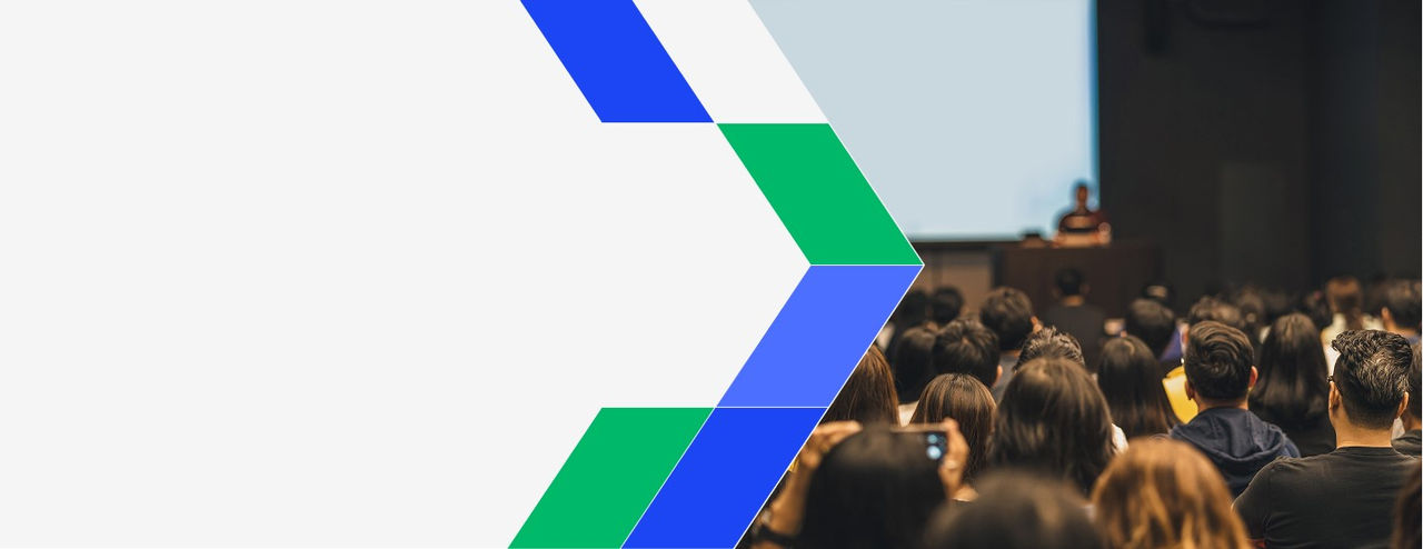 Banner da e-xport em evento